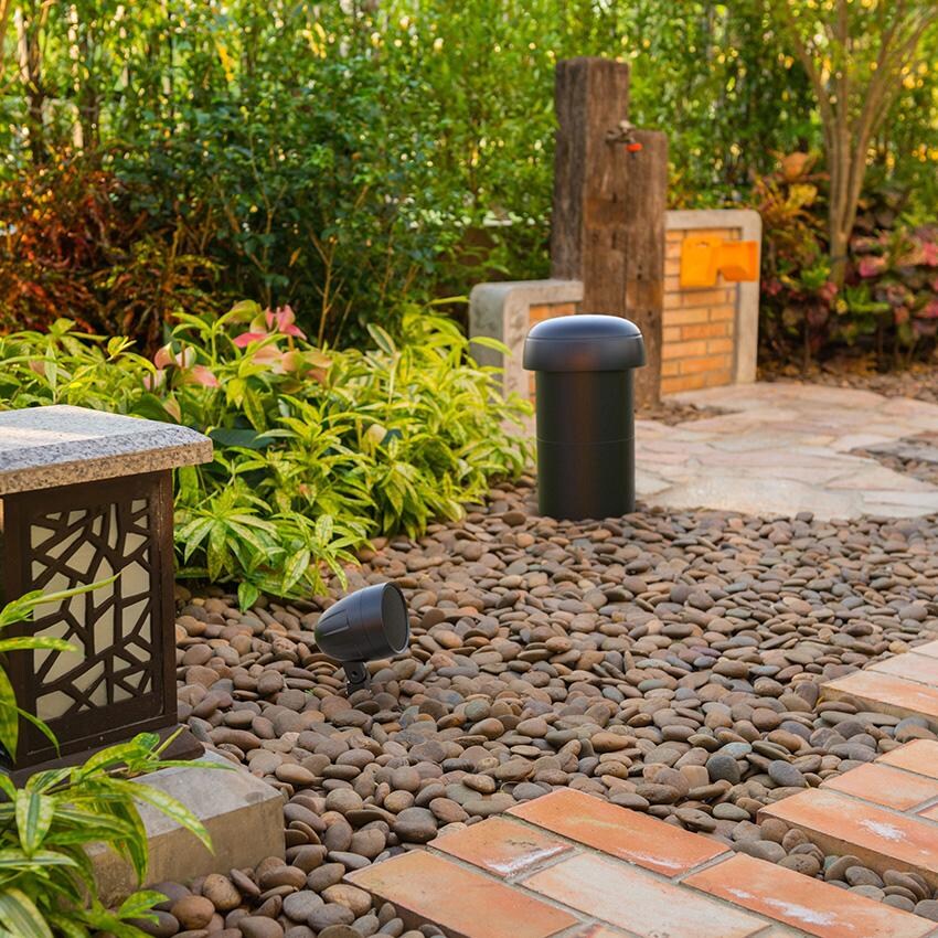 Furrion 2022323828 4.1 Audio Landscape Kit, four 4 Inch satellites & One 10 Inch Subwoofer - Satellite Speaker and Subwoofer Above Ground thumbnail