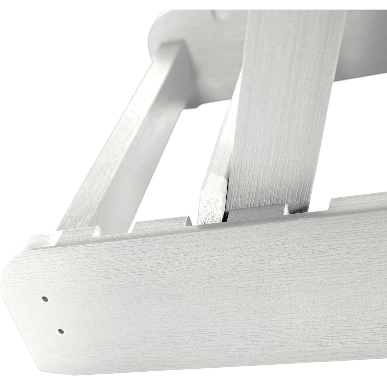 Lakeview Dream Bay Folding & Reclining Adirondack Chair - White - Detail thumbnail