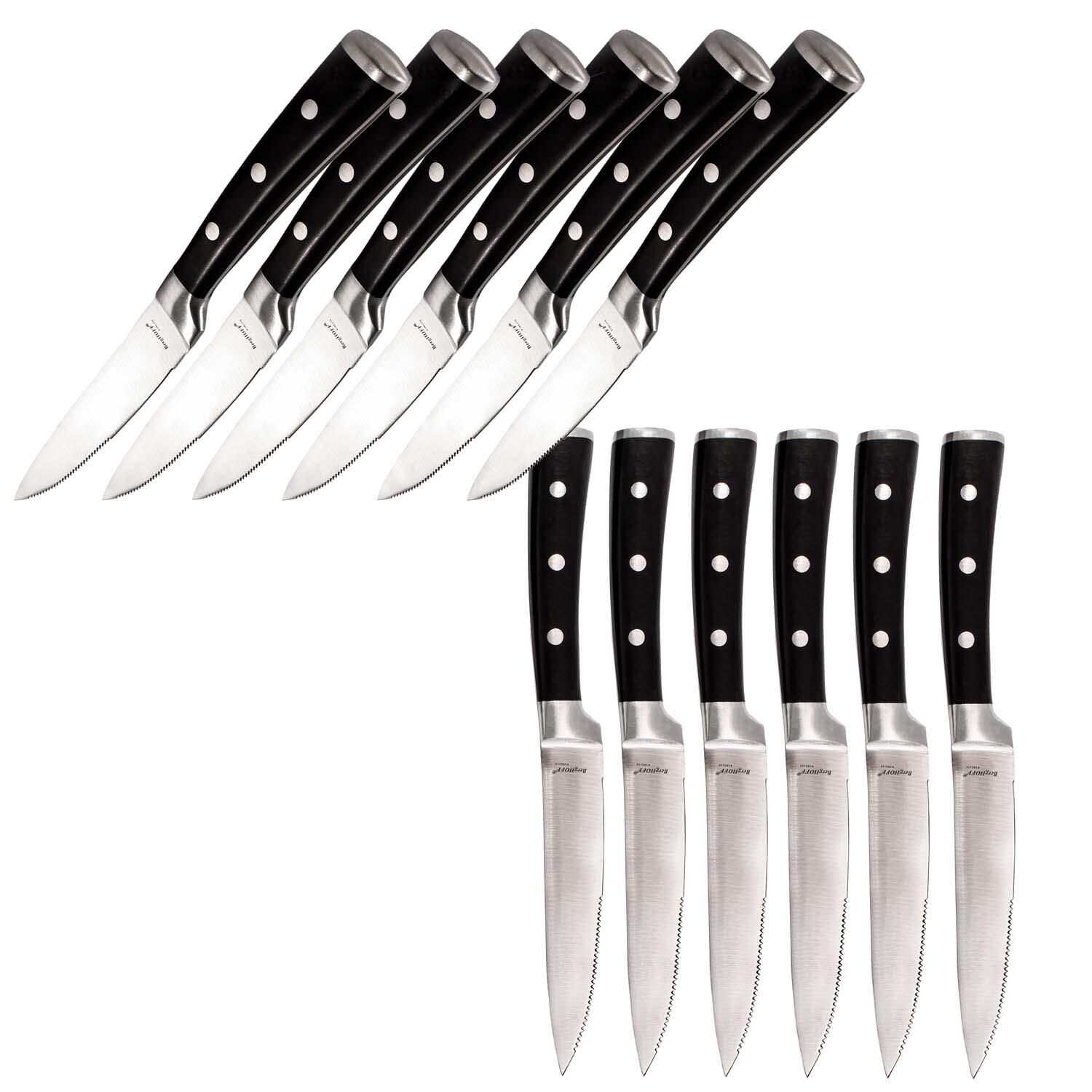 BergHOFF 5-in Essentials Classico 12 Pc Stainless Steel Steak Knife Set - White Background thumbnail