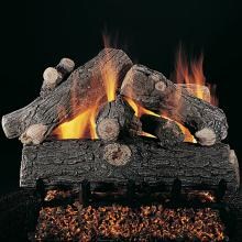Rasmussen 30-Inch Prestige Oak Gas Log Set With Vented Natural Gas Flaming Ember Burner - Match Light image