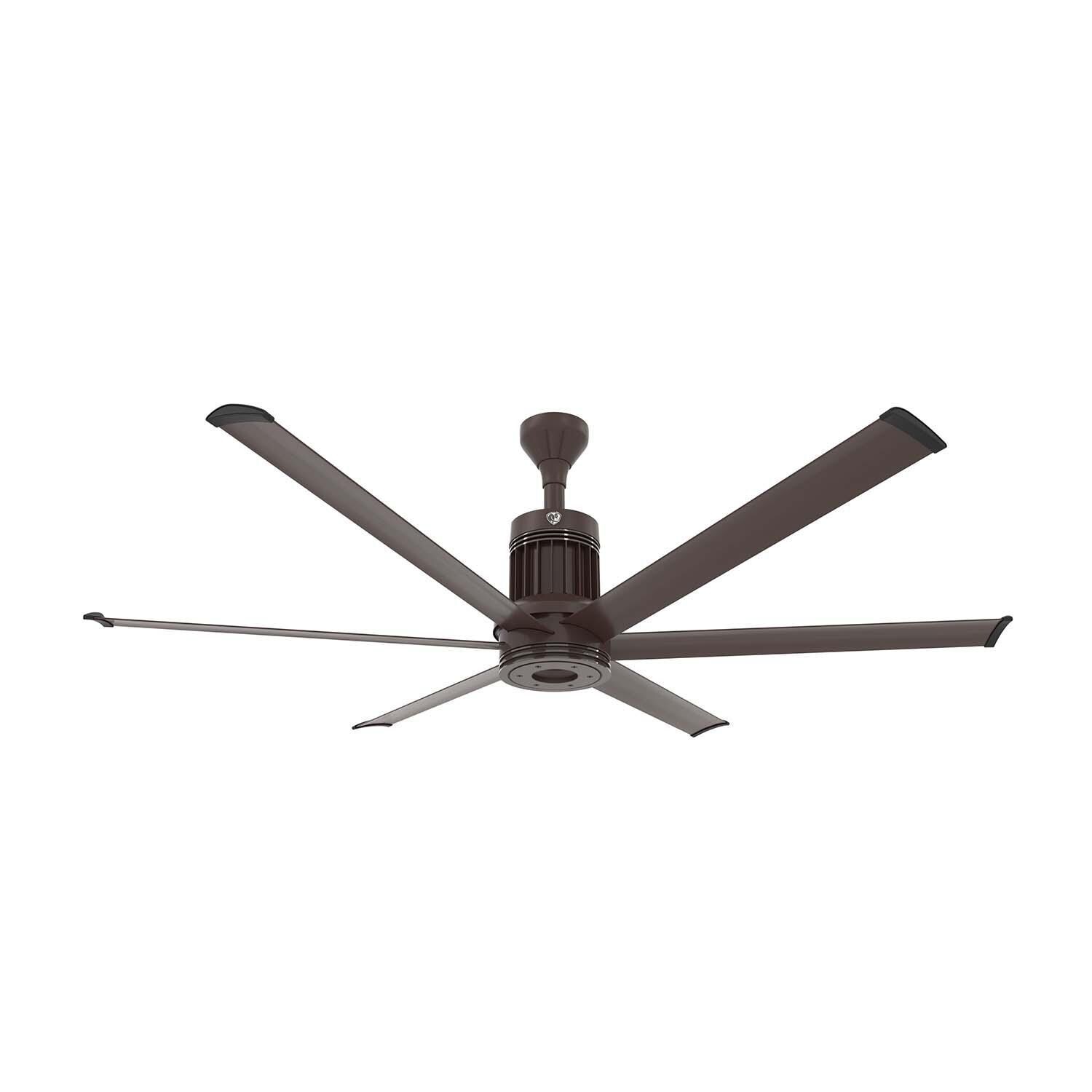 Big Ass Fans MK-I61-061906A730I06 72-Inch i6 Ceiling Fan Universal Mount W/6-Inch Ext Tube Oil Rubbed Bronze - Fan - White Background thumbnail