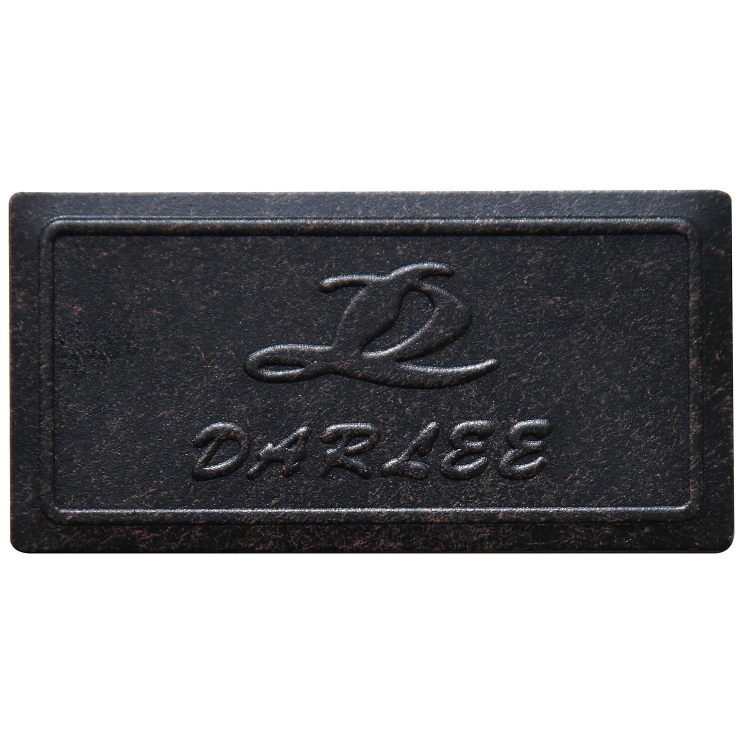 Series 30 92 X 42 Inch Rectangular Cast Aluminum Patio Dining Table W/ Extension By Darlee - Logo - Detail
