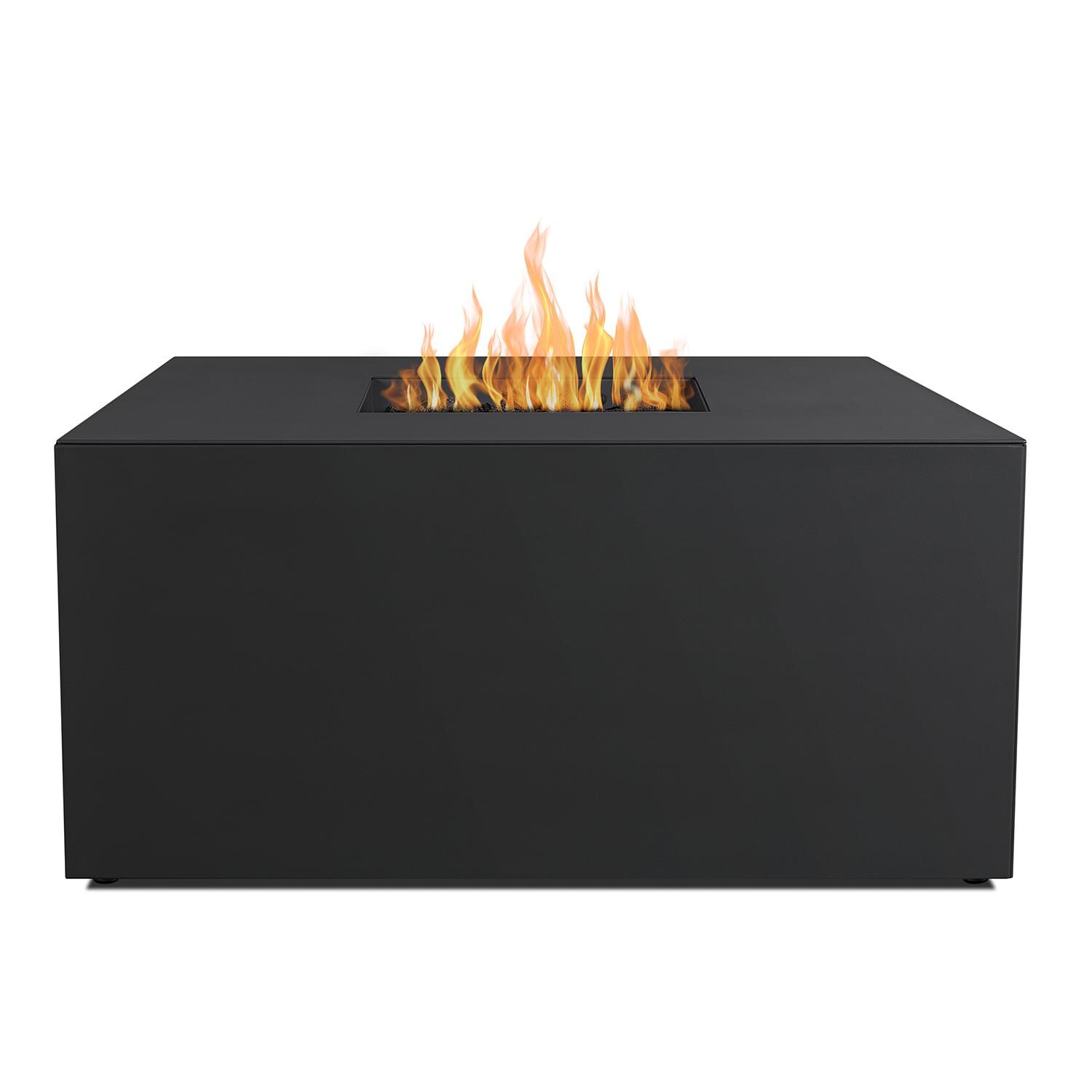 Lakeview Outdoor Designs SC2040LP-CHRC Lakeview Outdoor Designs Covewood 42-inch Square Propane Fire Table - Charcoal - Side View thumbnail