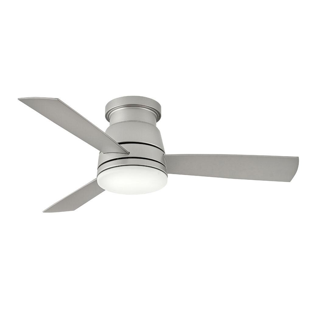 Hinkley Lighting 902744FBN-LWD Trey 44 Inch Indoor / Outdoor Ceiling Fan W/ LED Lighting - Brushed Nickel thumbnail