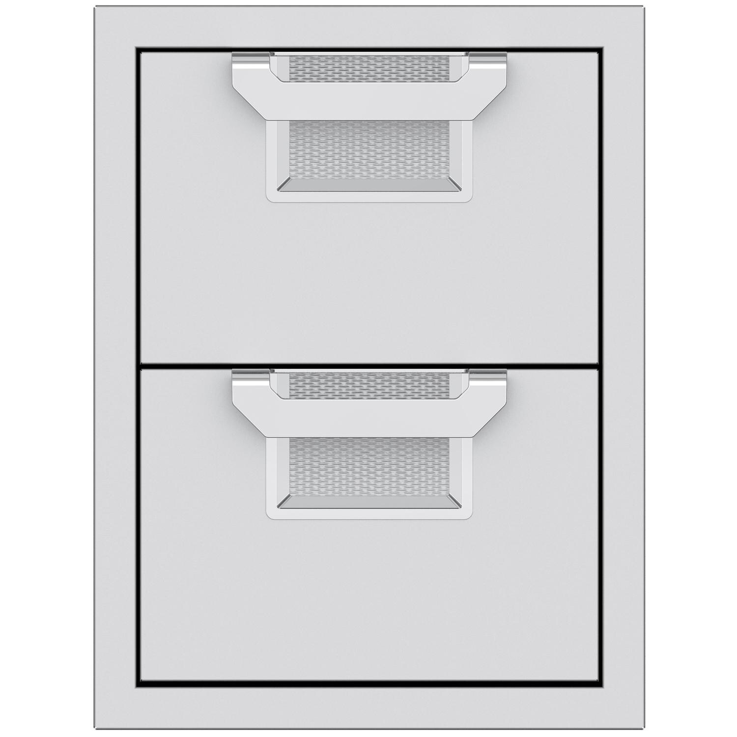 Aspire By Hestan 16-Inch Double Storage Drawers - Steeletto - AEDR16-SS thumbnail