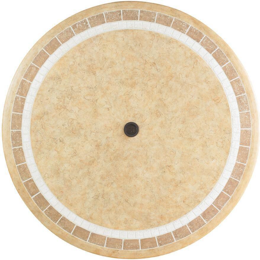 Tommy Bahama 3160-870 Island Estate Lanai Wicker Patio 54 Inch Dining Table w/ Weatherstone Top - Weatherstone Top thumbnail