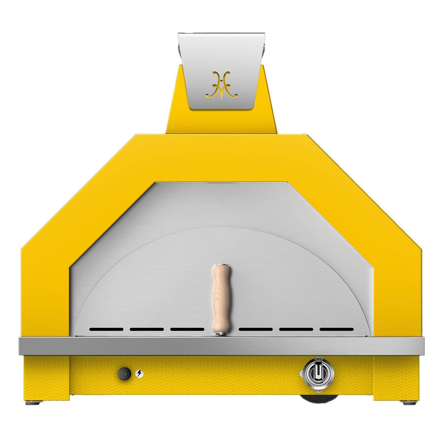 Hestan Campania 32 Inch Countertop Stainless Steel Natural Gas Pizza Oven w/ Light Kit - Sol - Display - White Background thumbnail