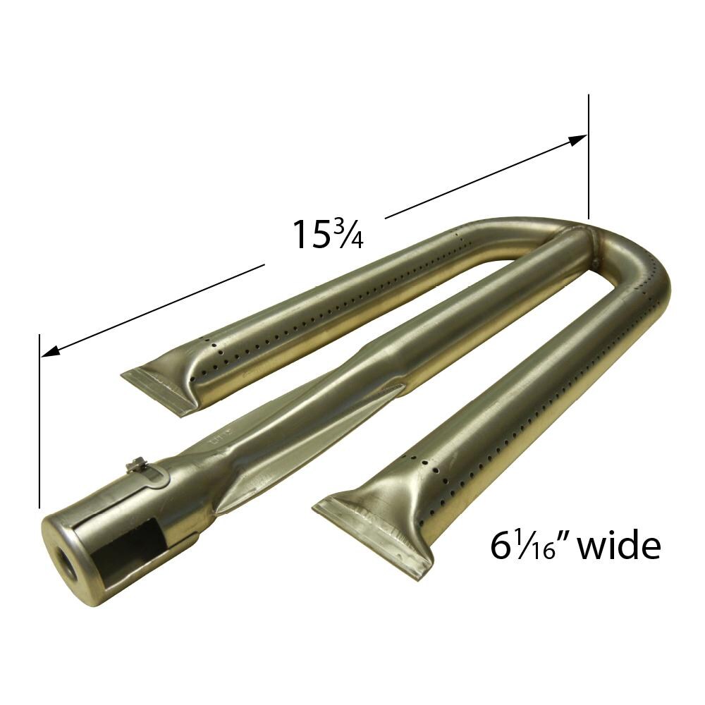 Stainless Steel Center-Fed Pipe Burner - 10351 - Dimensions thumbnail