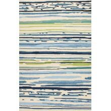 Jaipur Rugs Colours Sketchy Lines 5 X 7.6 Indoor/Outdoor Rug - Blue/Green image