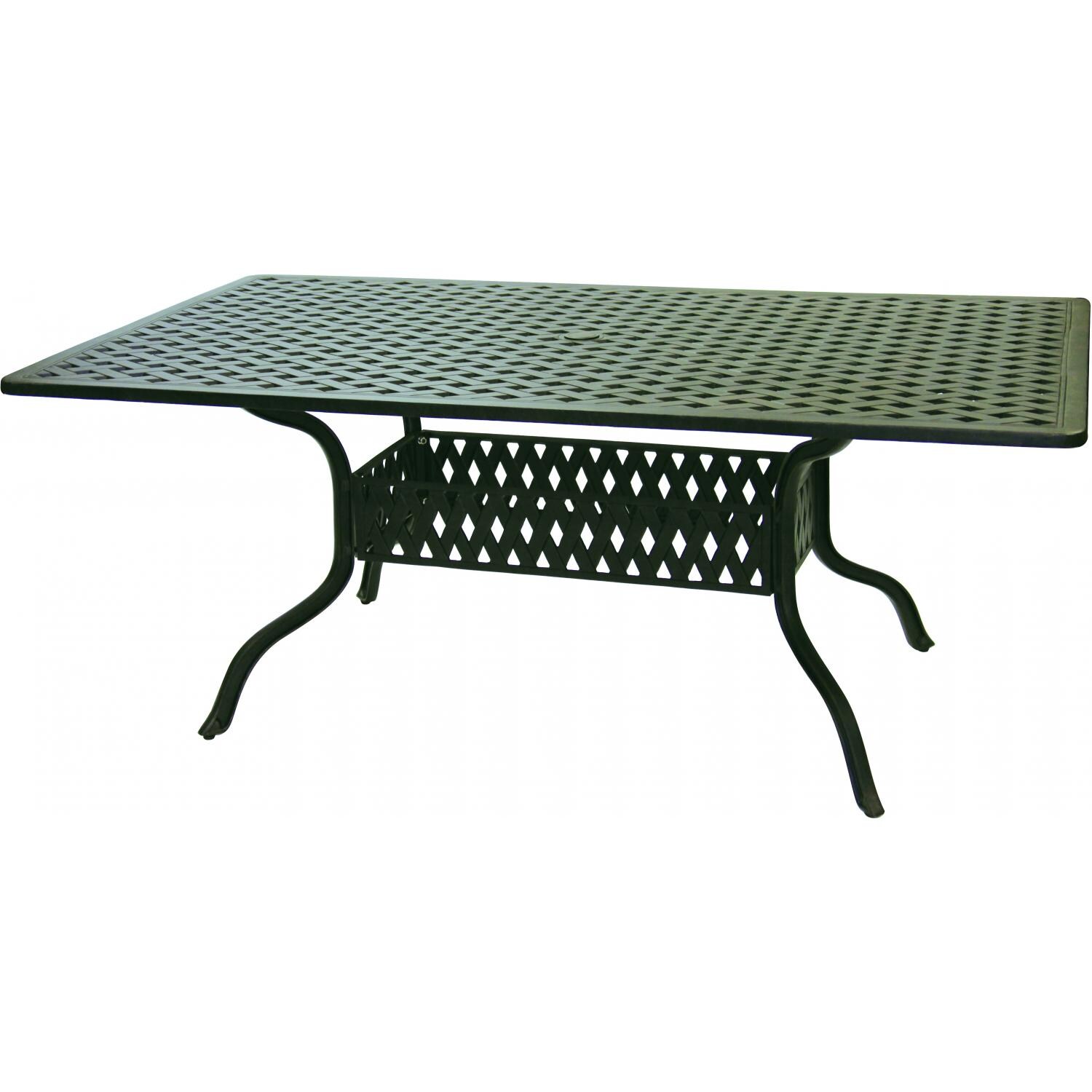 Series 30 92 X 42 Inch Cast Aluminum Dining Table by Darlee