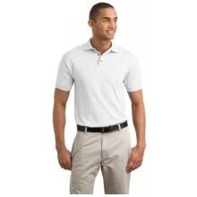 Jerzees 5.6-Ounce Jersey Knit Polo Shirt Large - White image