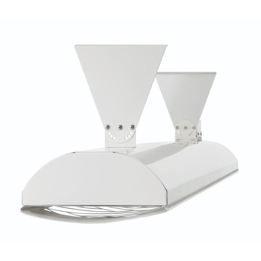 Eurofase EF60240W1 Cheveron Series 61-Inch 6000 Watt Dual Element 240V Electric Infrared Patio Heater In White - Mount - White Background thumbnail