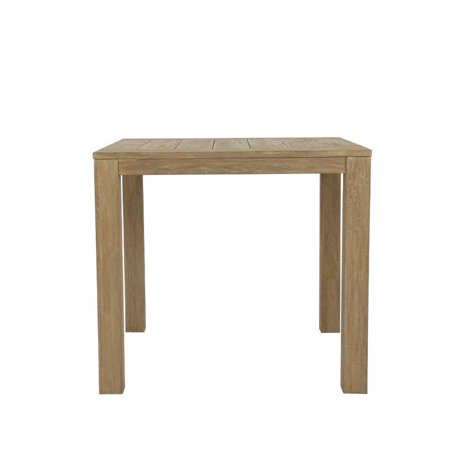 Sunset West - 5501-ET - Coastal Teak 22-Inch Square Teak Patio End Table - Side View thumbnail