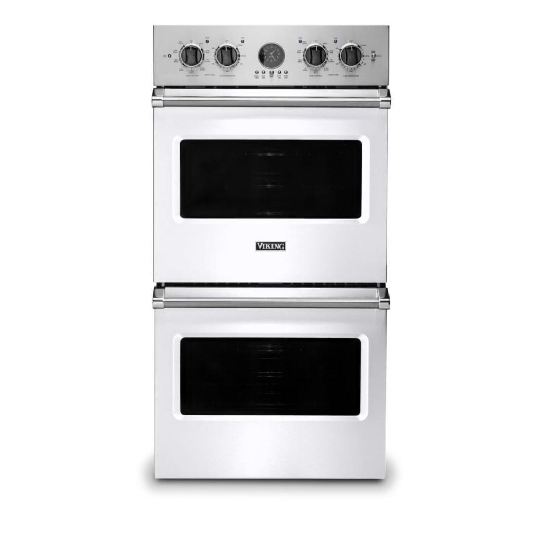 Viking Professional 5 Series Premiere 27-Inch Convection Electric Double Oven - White - VDOE527WH image