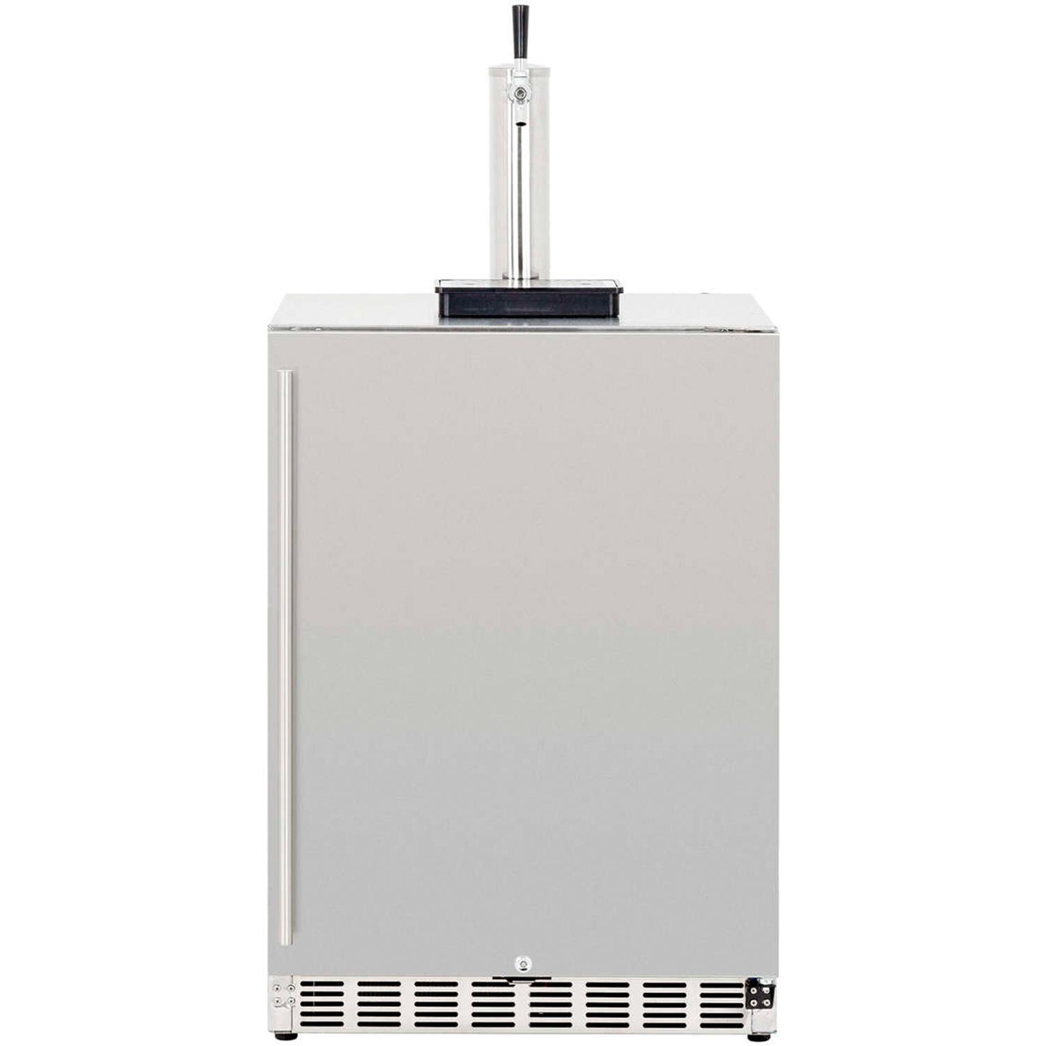 Summerset 25-Inch 6.6 Cu. Ft. Outdoor Rated Single Tap Beer Dispenser/Kegerator - SSRFR-24DK1