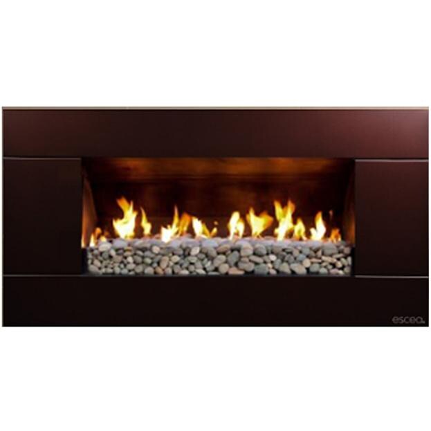 Escea EF5000 - Bronze With River Rock - Full View thumbnail