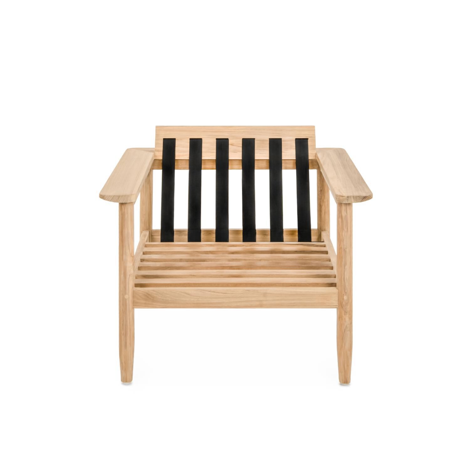 Teak + Table Ibiza Club Chair in Granite - Frame - White Background thumbnail
