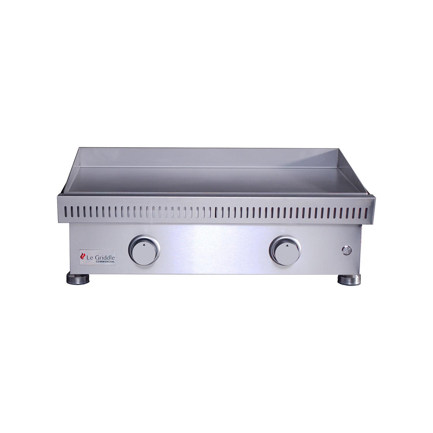 Le Griddle OML75P3 LP Pro Series 75 2 Burner Built-In Propane Flat Top Grill w/ 3mm Plate - Display - White Background thumbnail