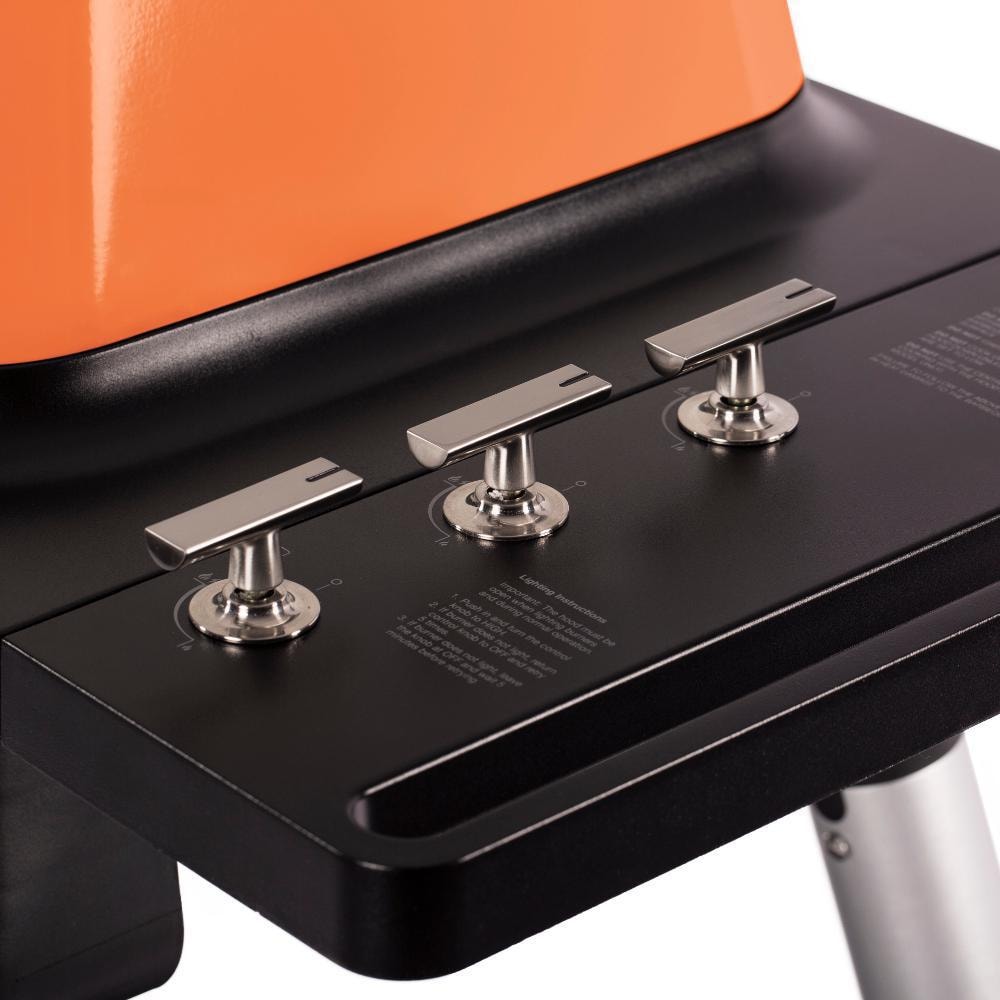 Everdure By Heston Blumenthal FURNACE 52Inch 3Burner Propane Gas Grill With Stand Orange