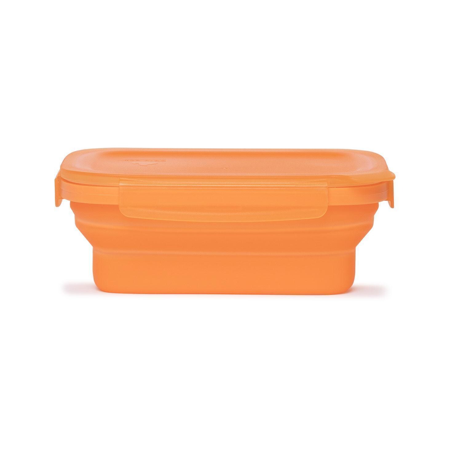 Drip EZ SCNDZ-3PK-1-OR Secondz Food Storage Prep Tub - Orange - Small Food Storage (Two Included) - White Background thumbnail