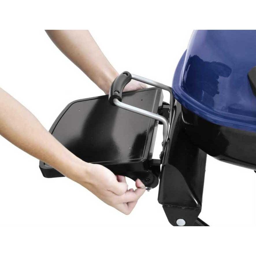 Blue Rhino Deluxe Tailgate Propane Gas Grill With Folding Cart Bbq Fold Down Side Shelves