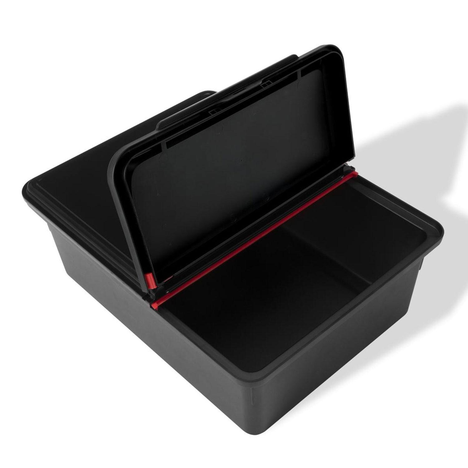 Weber 3400107 Works Outdoor Storage Bin - Open Angled - White Background thumbnail