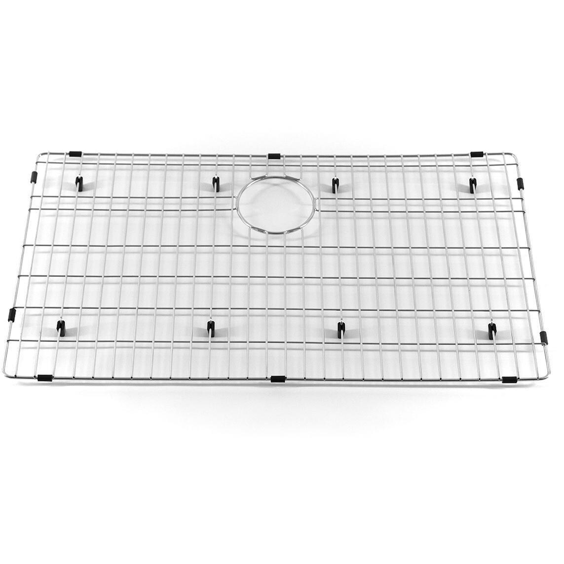 BBQGuys Signature BBQ-AP3322S-RD 33 X 22 Outdoor Rated Stainless Steel Farmhouse Single Basin Sink - Grid Detail thumbnail
