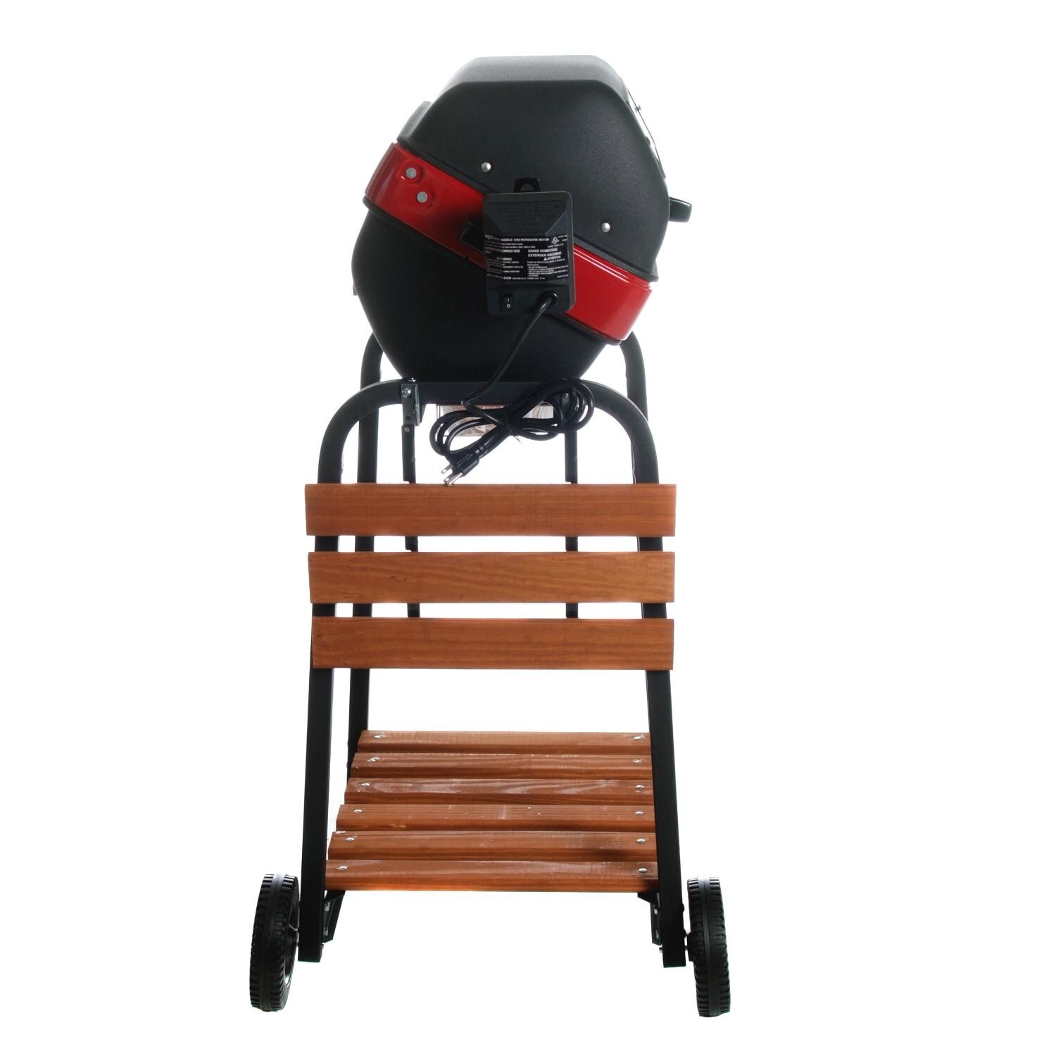 Americana by Meco Electric Grill With Rotisserie And Fold Down Side Tables - Side View thumbnail