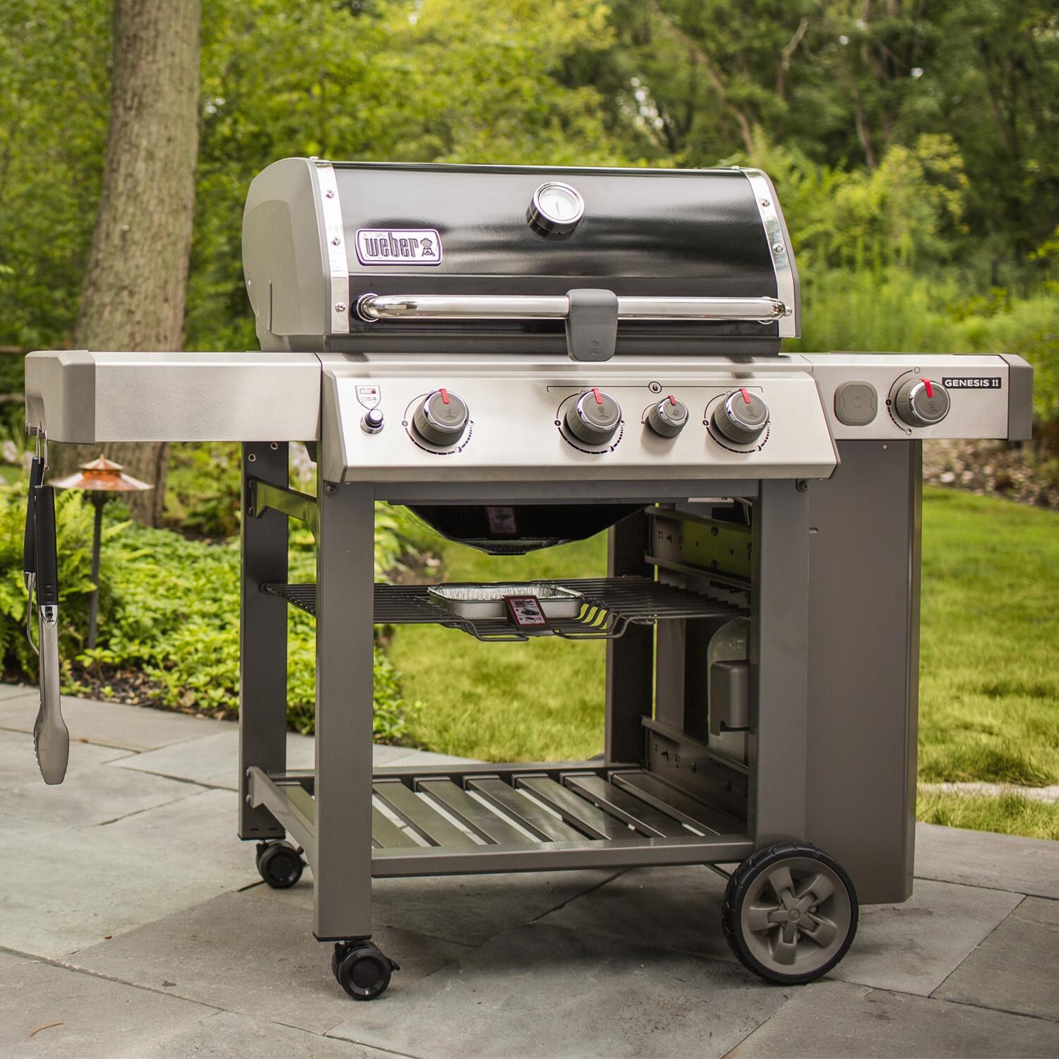 Weber Genesis II SE-330 Special Edition Propane Gas Grill with Sear Burner & Side Burner - Black - 61012201