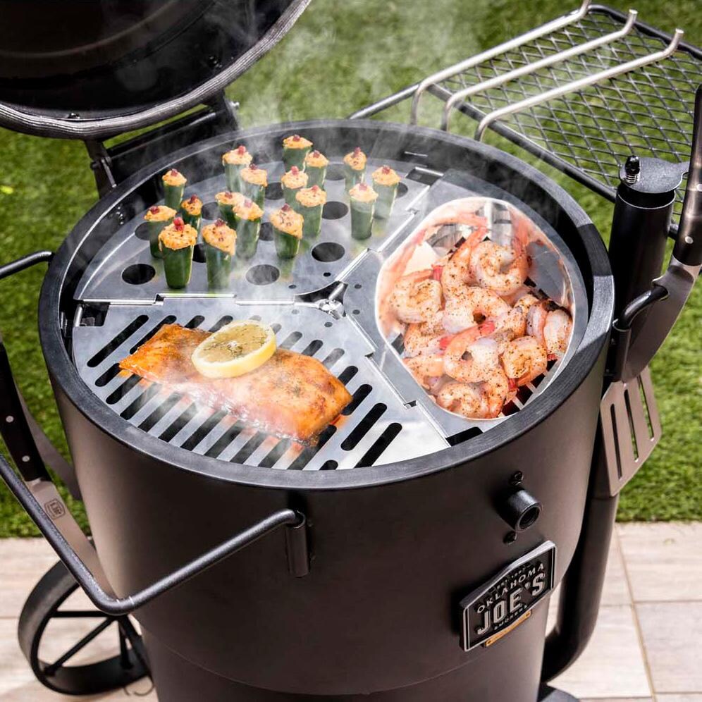 Oklahoma Joe's 4419599P04 Bronco Triple Grate - Seafood - Lifestyle thumbnail