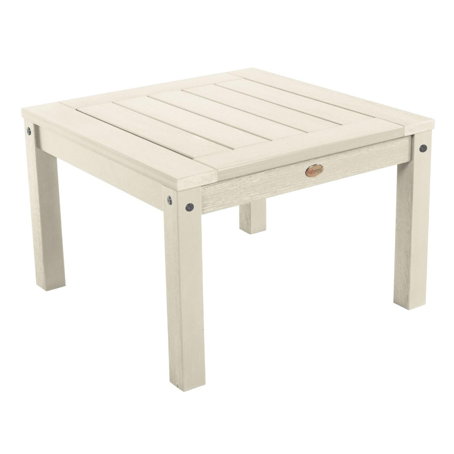 Lakeview Adirondack Side Table - Whitewash - On White thumbnail