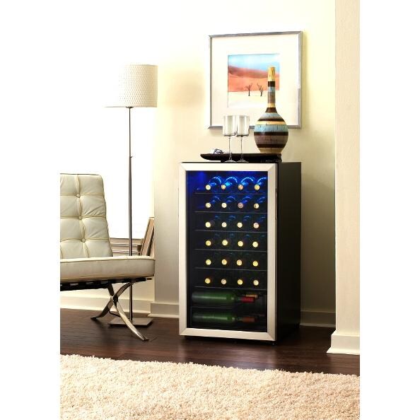 Danby Designer 36 Bottle Wine Cooler Stainless Steel DWC93BLSDB