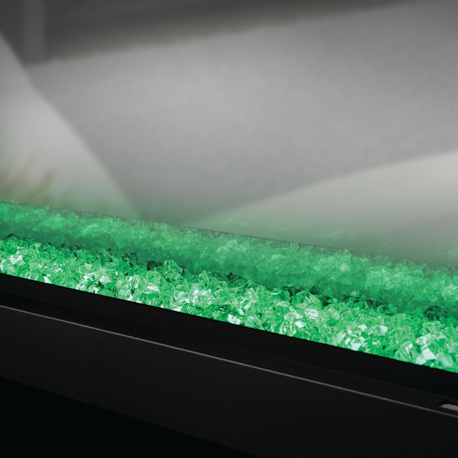Napoleon NEFBD50HE 50-Inch CLEARion See-Thru Built-In Electric Fireplace - Green Crystal Embers - No Flames thumbnail