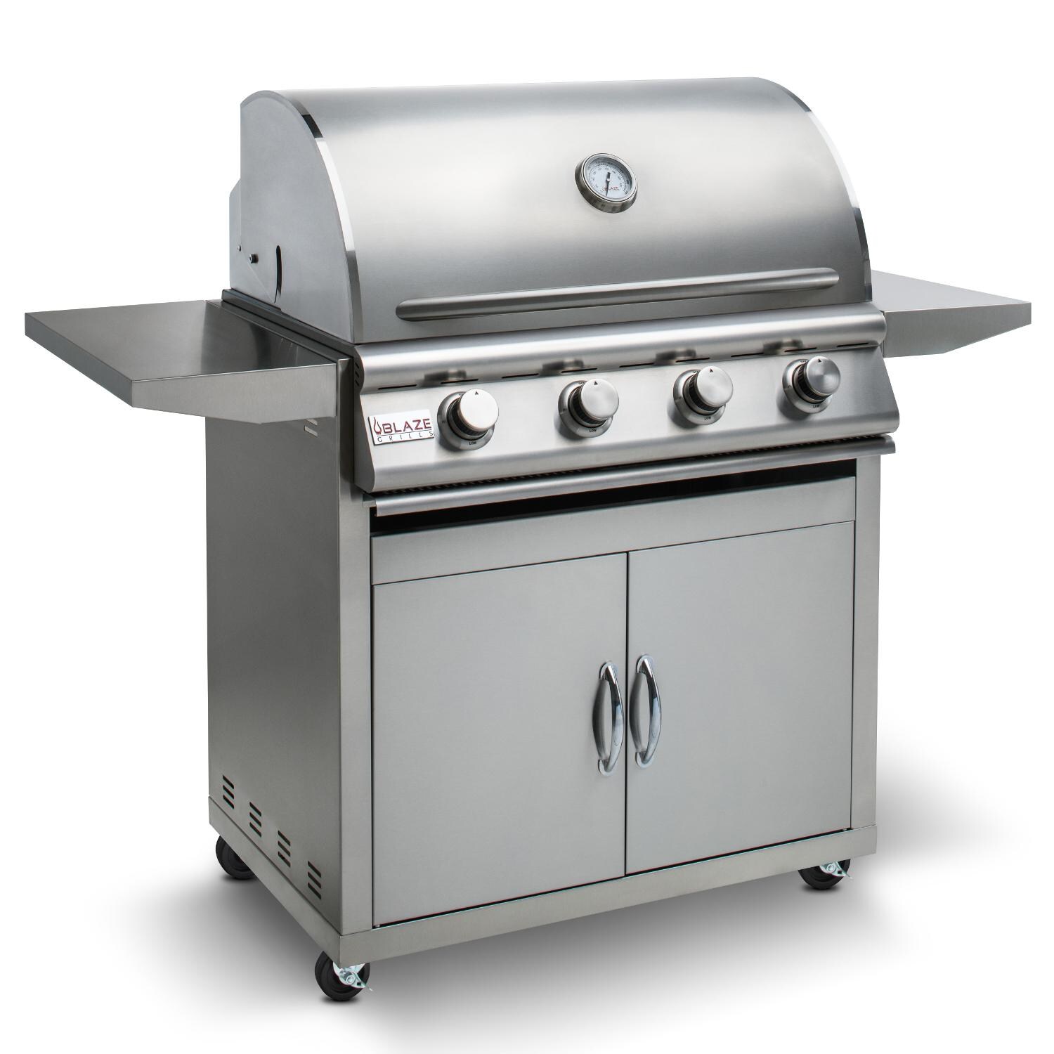 Blaze - BLZ-4LBM-LP Prelude LBM 32-Inch 4-Burner Propane Gas Grill - Angle View thumbnail