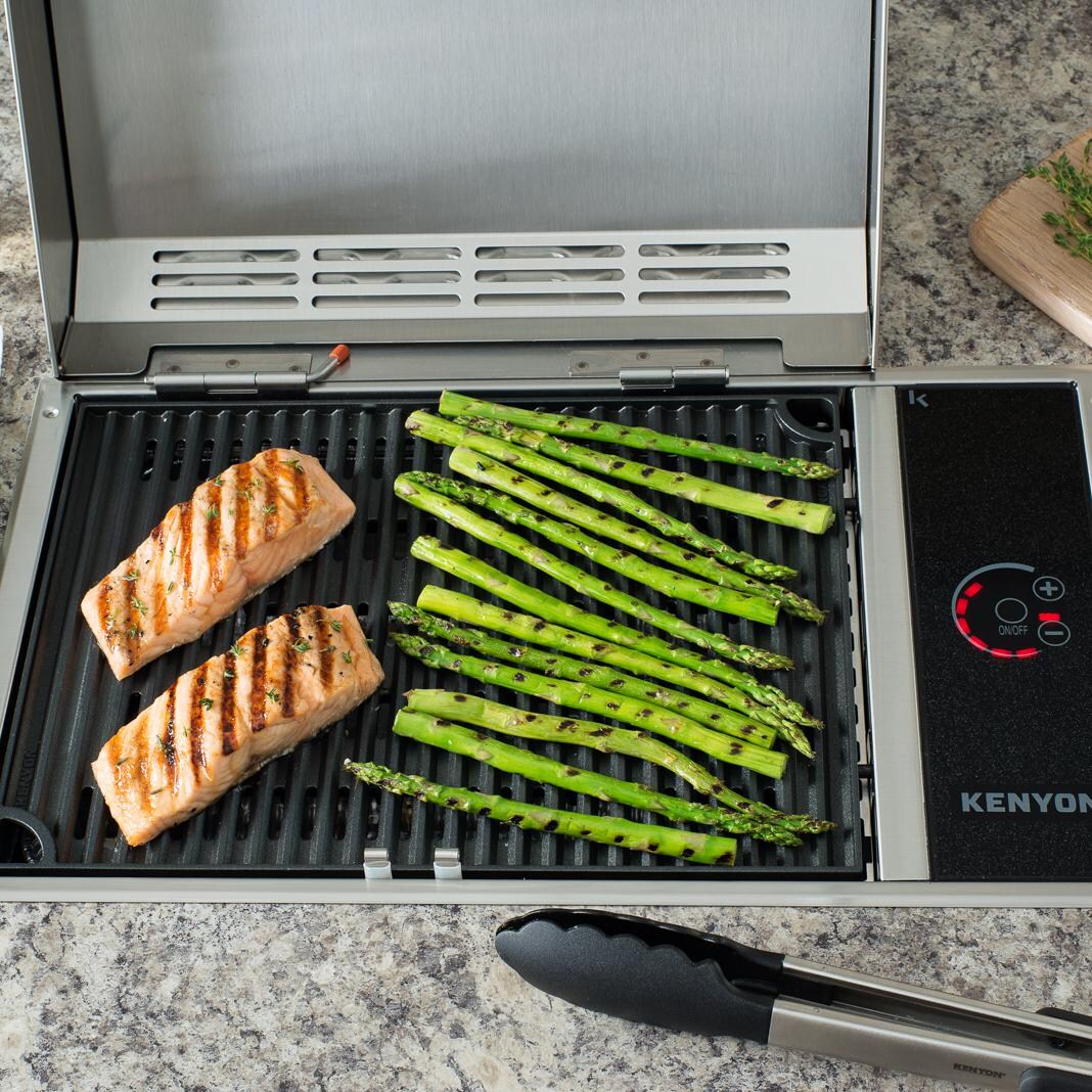 Kenyon B70050 120V All Seasons Frontier Built-In 1300 Watt Electric Grill - Grilling thumbnail