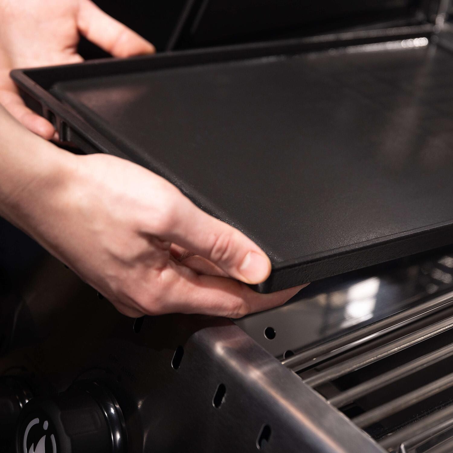 GrillPro Cast Iron Plancha - 91142 - Installing - Lifestyle thumbnail