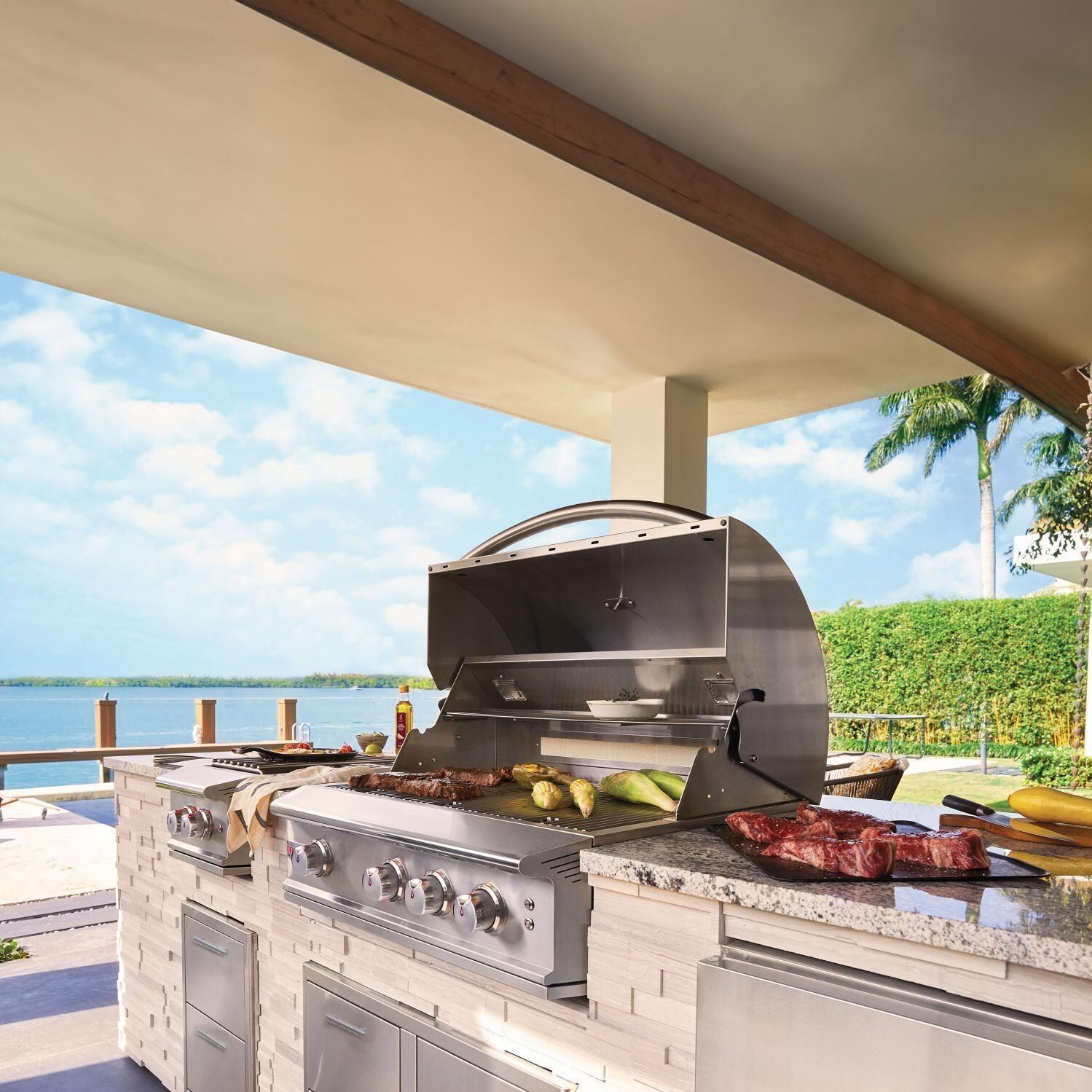 Blaze BLZ-3PRO-LP Professional LUX 34-Inch 3-Burner Grill - Lifestyle