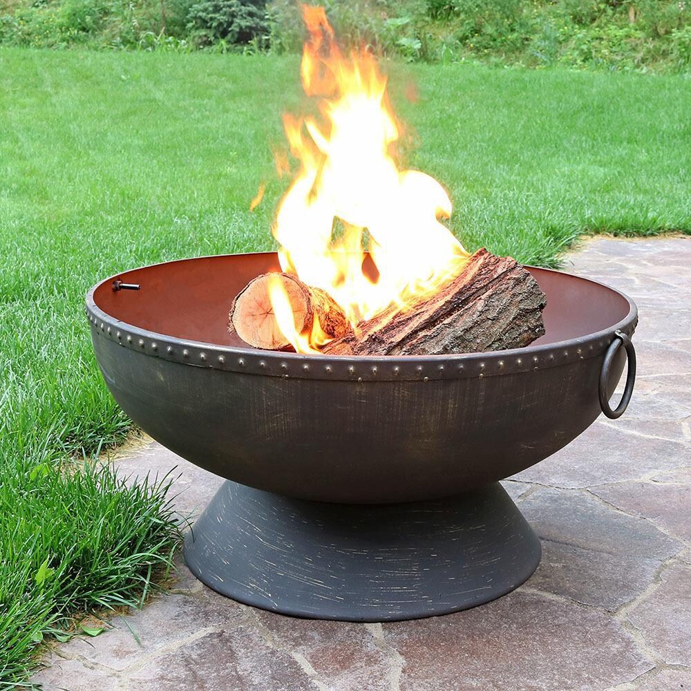 Ultimate Patio 30-Inch Steel Wood Burning Fire Pit thumbnail
