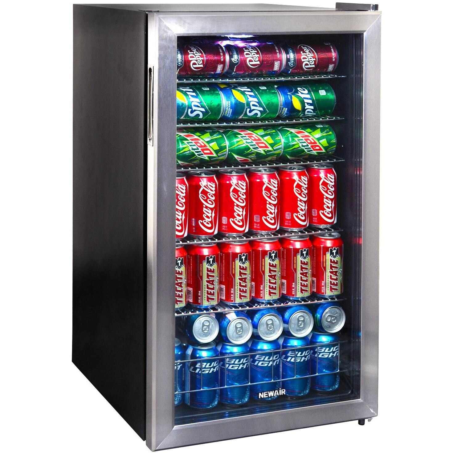 NewAir 19-Inch 3.4 Cu. Ft. Beverage Cooler - Stainless Steel - AB-1200