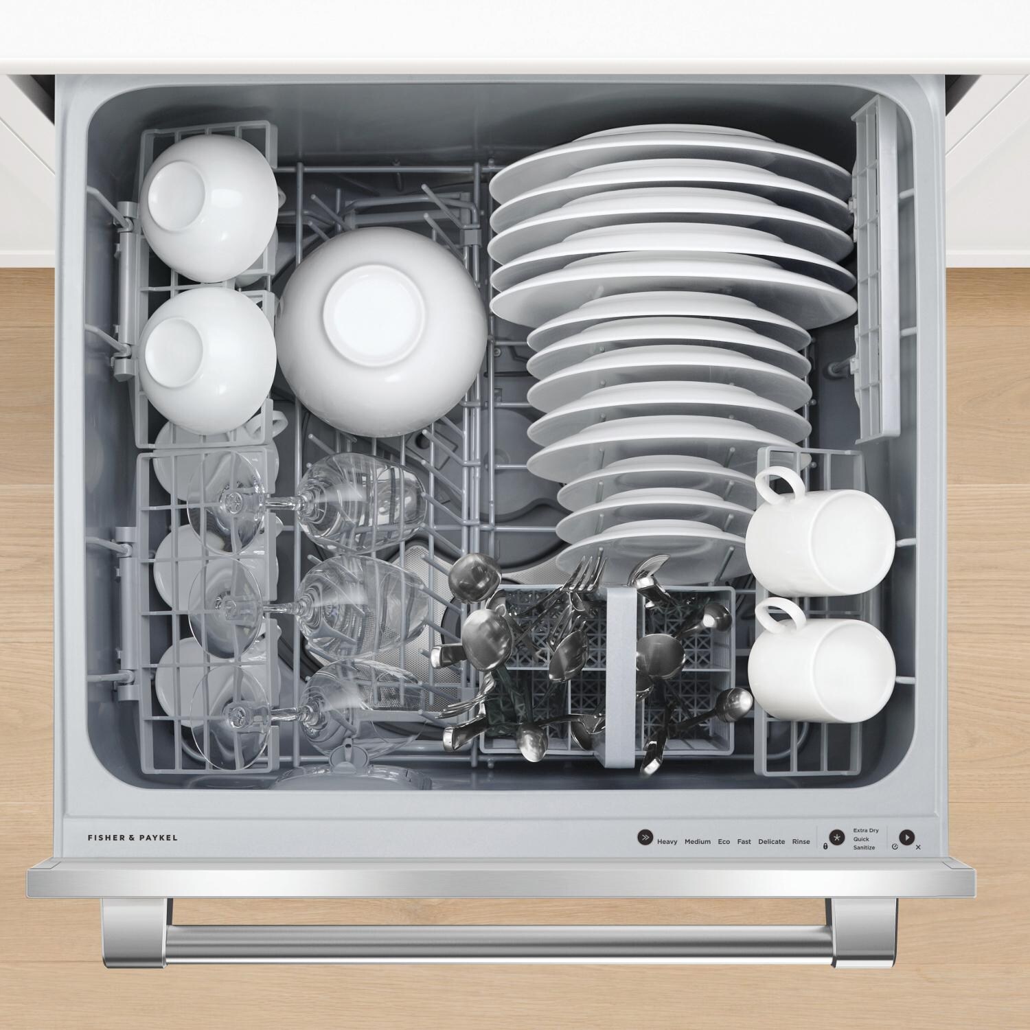 Fisher Paykel Professional 24-Inch Stainless Steel Double Dishdrawer - Flexible Racking fits a Variety of Dishes thumbnail