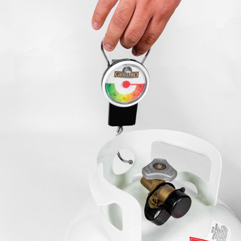 GrillPro Propane Tank Scale - 80069 - In Use - White Background thumbnail