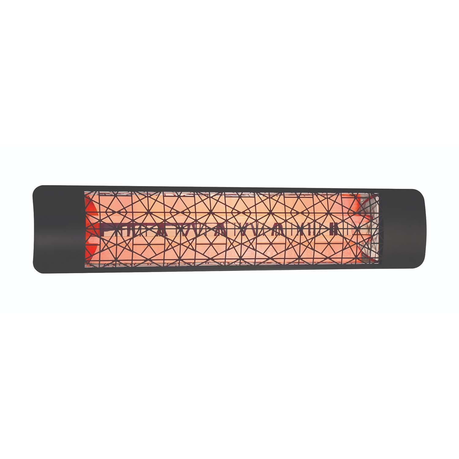Eurofase EF40240B4 Astra Series 39-Inch 4000 Watt Dual Element 240V Electric Infrared Patio Heater - Black - On - White Background thumbnail