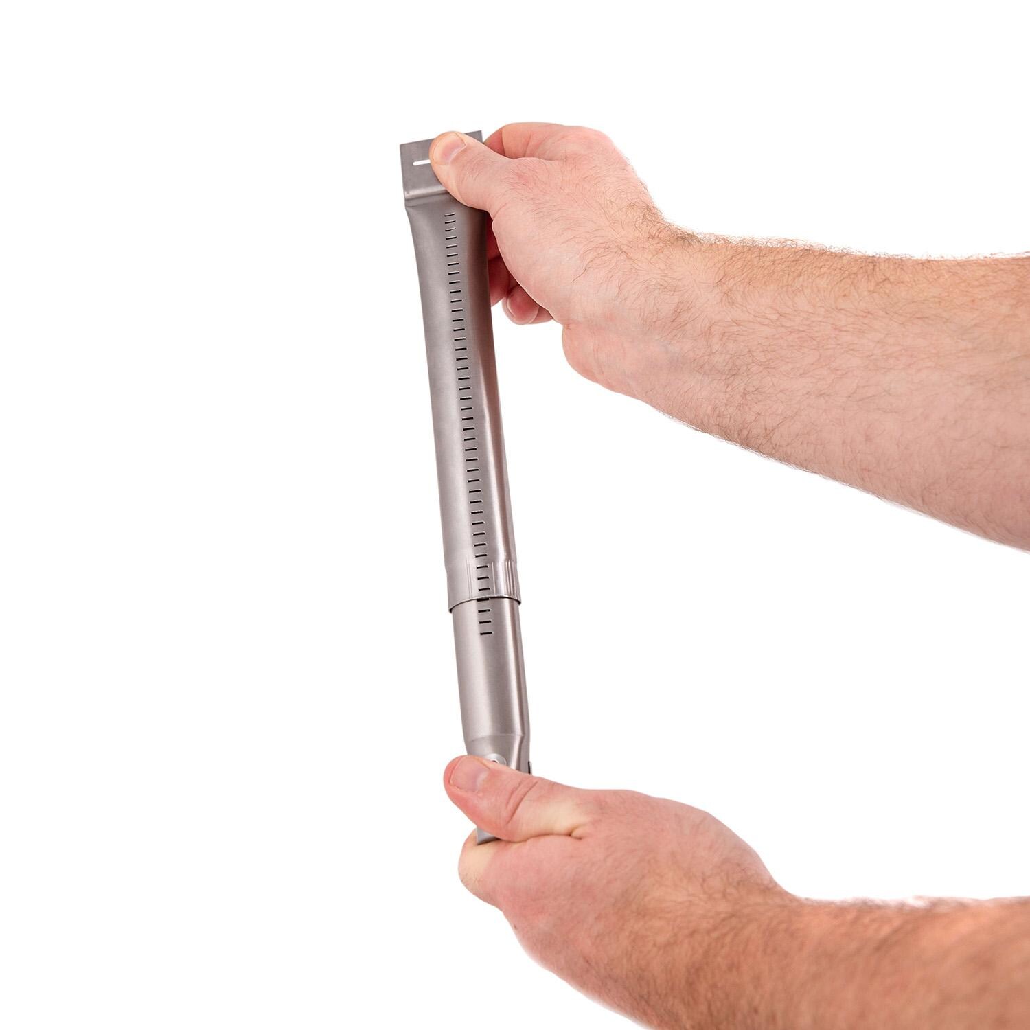 GrillPro Universal Adjustable Front-to-Back Tube Burner - 21218 - Not Extended - White Background thumbnail