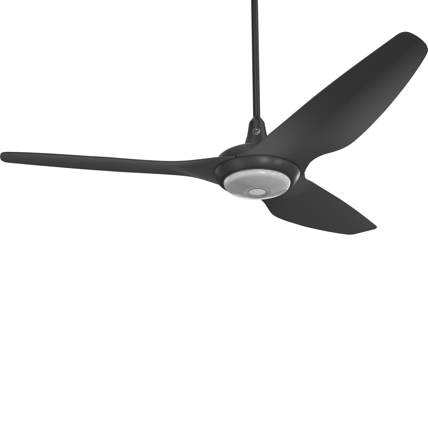 Big Ass Fans 60-Inch Haiku Ceiling Fan Universal Mount W/32-Inch Downrod & Downlight in Black - MK-HK4-052506A258F258G10I32S2