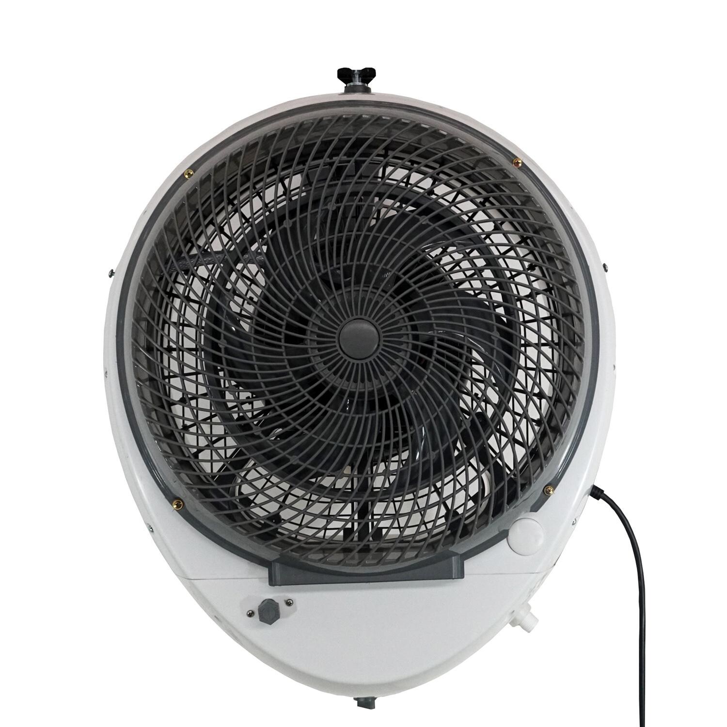 Ecojet by Joape LVP-040102 Hurricane Wall Mount Outdoor Misting Fan - White - Back View thumbnail