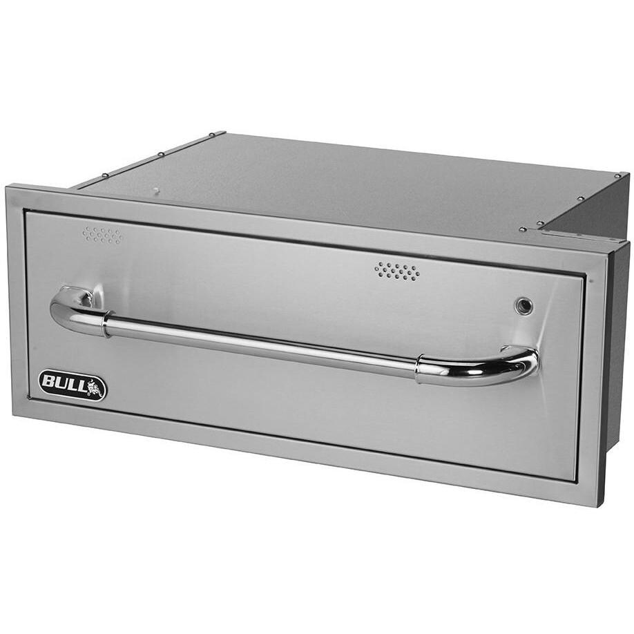 Bull 30-Inch Built-In 110V Electric Stainless Steel Warming Drawer - 85747