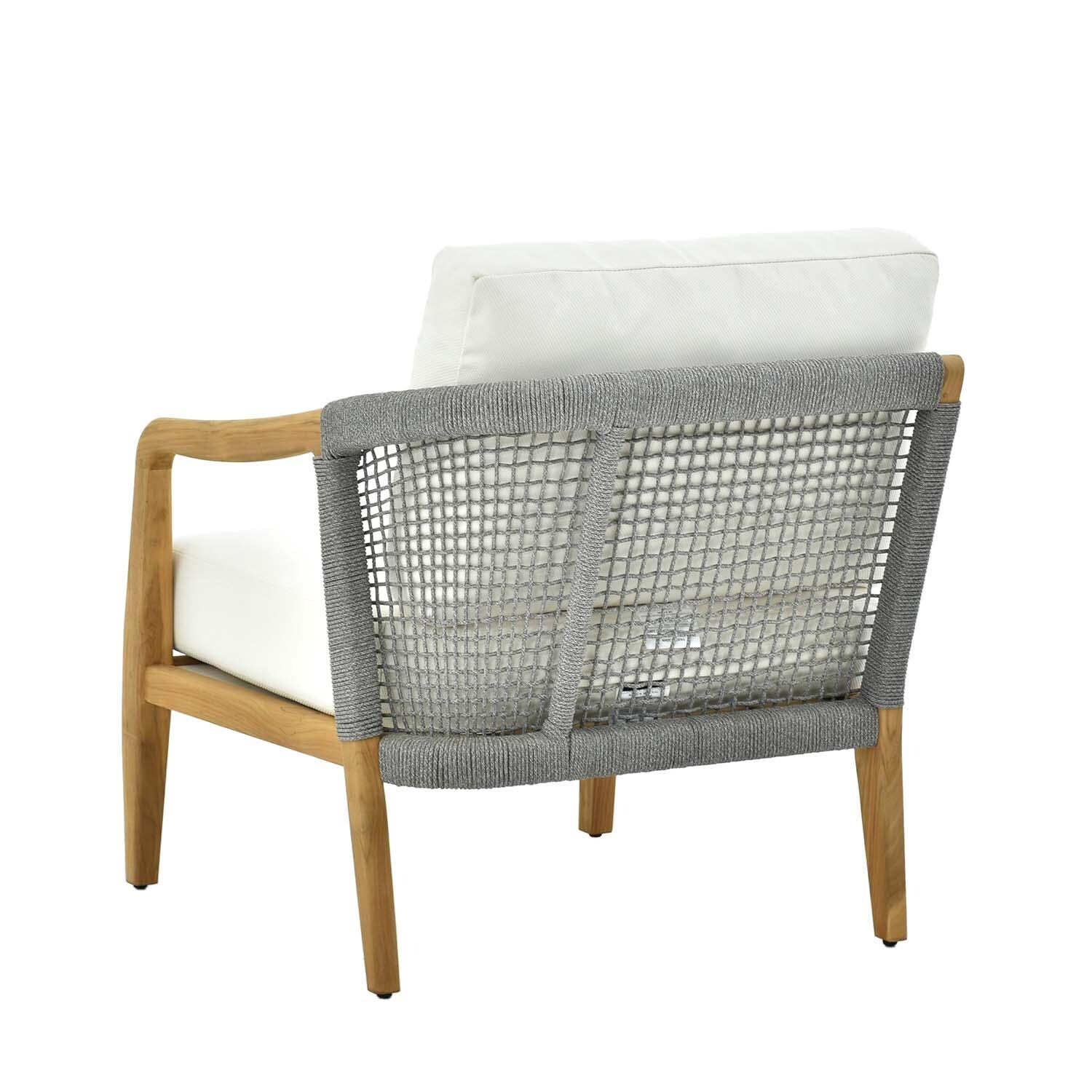 Ridgeview 8 Pc Set Teak Seating Set By Lakeview Outdoor Designs - Left Arm Chair Back View - Detail thumbnail