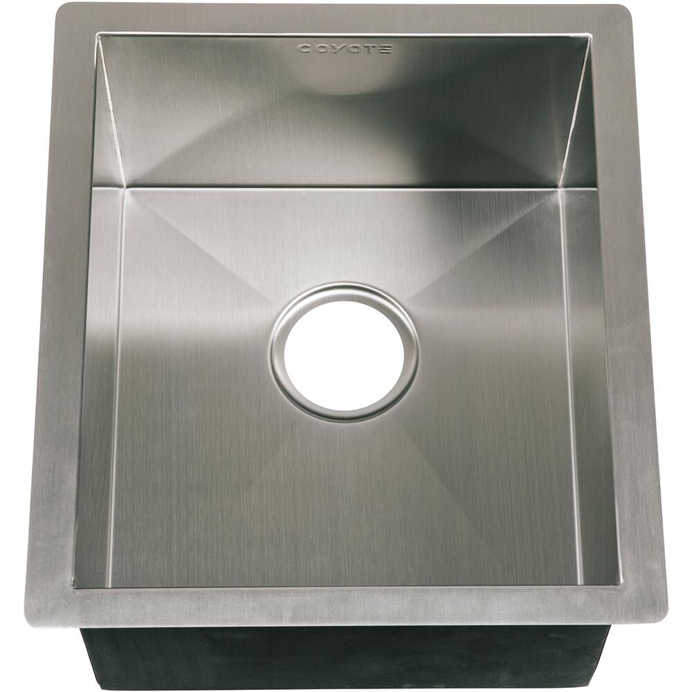 Coyote 16 X 18 Stainless Steel Drop In Sink - Shown Without Drain thumbnail
