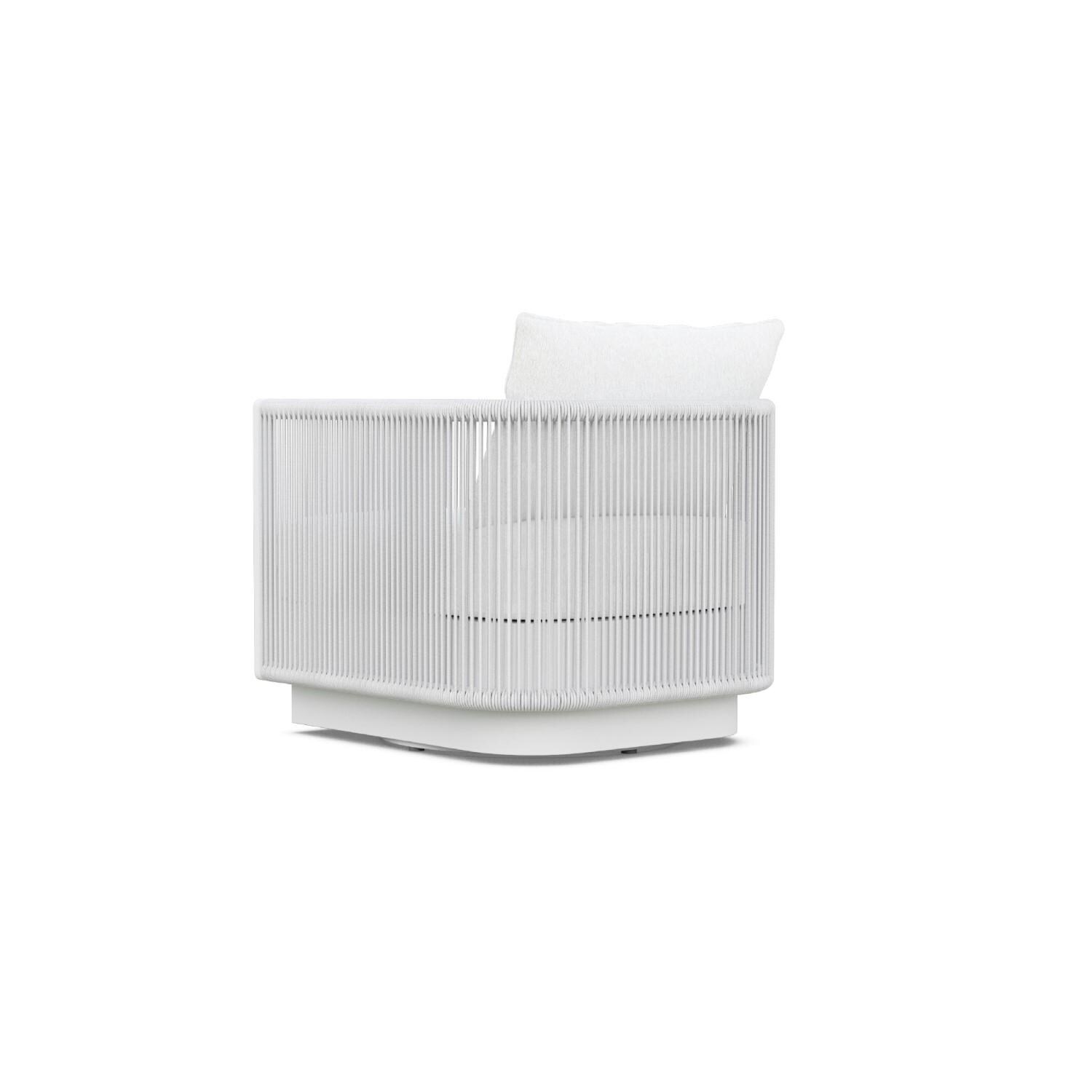 Azzurro Living POR-R01S1S-CU Porto Woven Rope Swivel Club Chair in Pearl Gray/Cloud - Back - White Background thumbnail