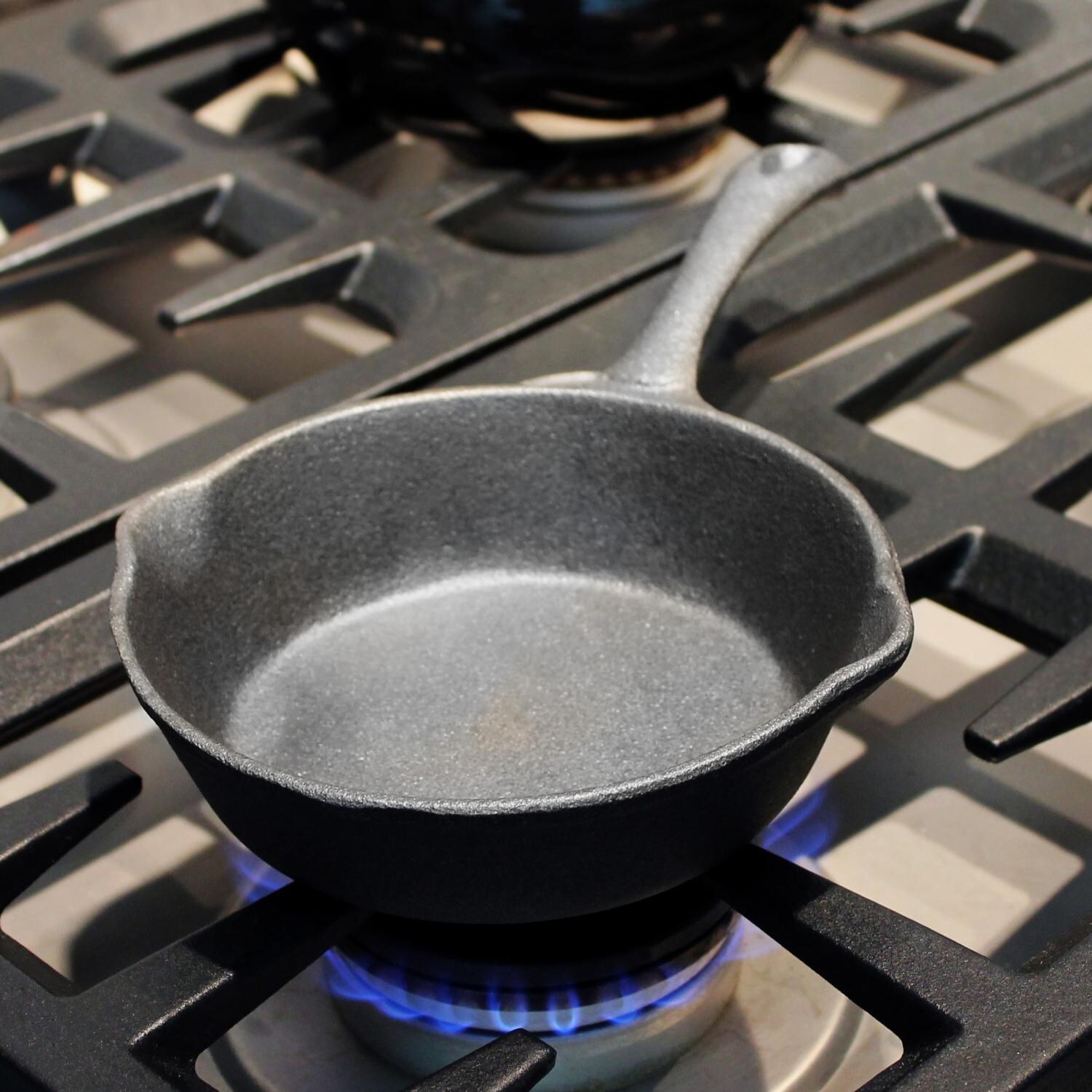 Cajun Cookware 6-Inch Unseasoned Cast Iron Skillet - Lifestyle View thumbnail